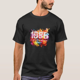 1986 Geburtsjahr Limited Edition Geburtstagsnummer T-Shirt