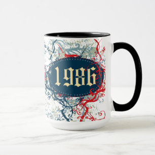 1986 Geburtstag oder Seit 1986 oder Made 1986 Tasse