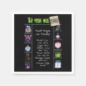 1986 Geburtstag Serviette (Vorderseite)