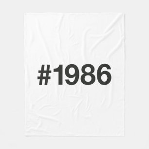 1986 Hashtag 40. Geburtstag 40 Jahre Fleecedecke