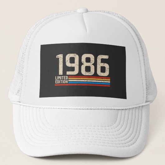 1986 LIMITIERTE AUFLAGE TRUCKERKAPPE (Vorderseite)