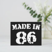 1986 POSTKARTE (Stehend Vorderseite)