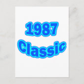 1987 Classic Blue Postkarte (Vorderseite)