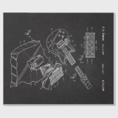 1987 Electric Guitar-Unique Funny Music Lover Gesc Geschenkpapier (Flach)