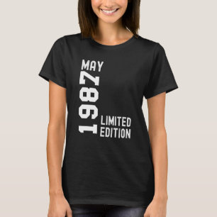 1987 Mai Glückwunsch zum Geburtstag Party T-Shirt