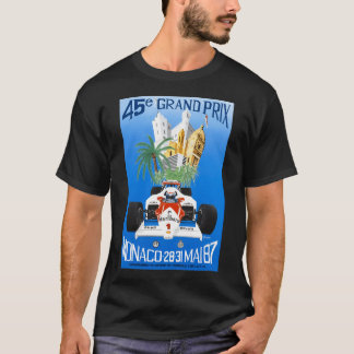 1987 Monaco Grand Prix Rennposter T-Shirt