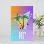 1987 Paradise-Logo Briefpapier (Stehend Vorderseite)