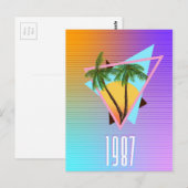 1987 Paradise-Logo Postkarte (Vorne/Hinten)