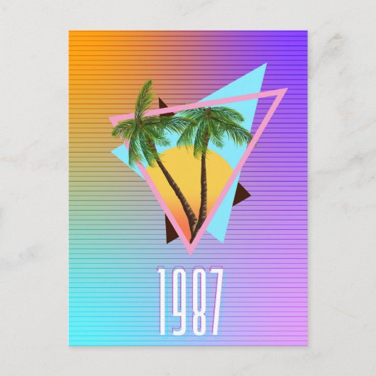 1987 Paradise-Logo Postkarte (Vorderseite)