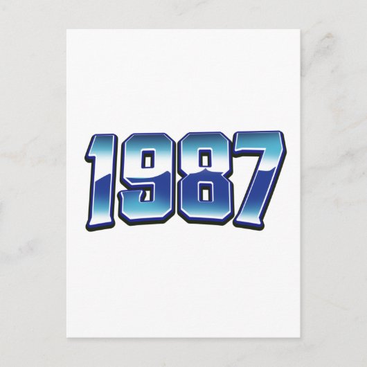 1987 POSTKARTE (Vorderseite)