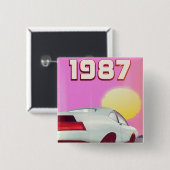 1987 Sportwagenposter Button (Vorne & Hinten)