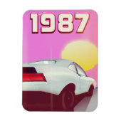 1987 Sportwagenposter Magnet (Vertikal)