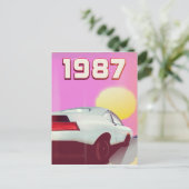 1987 Sportwagenposter Postkarte (Stehend Vorderseite)