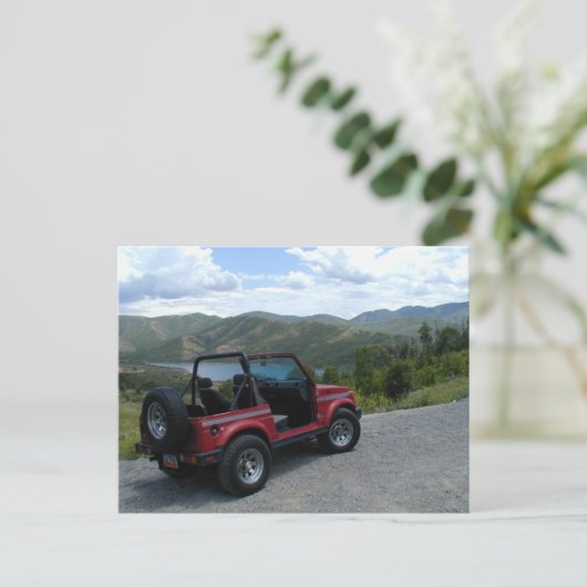 1987 Suzuki Samurai Postkarte (Stehend Vorderseite)