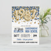 1987 Uni-Wiedersehen Einladung (Stehend Vorderseite)