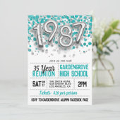 1987 Uni-Wiedersehen Einladung (Stehend Vorderseite)