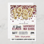 1987 Uni-Wiedersehen Einladung (Vorne/Hinten)