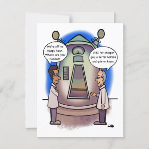 1987: Zurück in der Zeit Postkarte