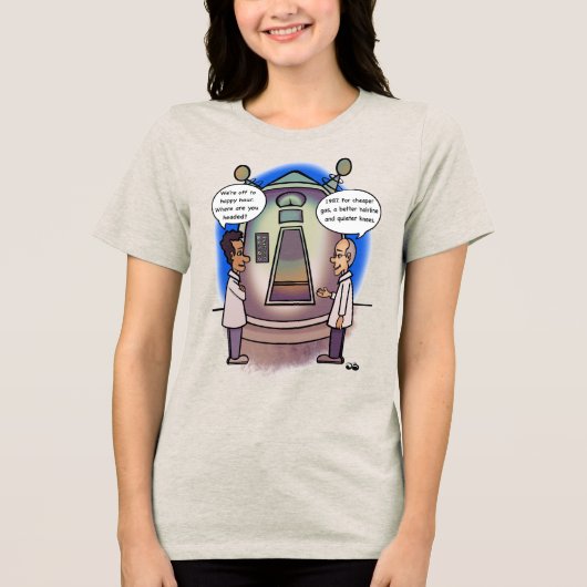 1987: Zurück in der Zeit Tri-Blend Shirt (Vorderseite)