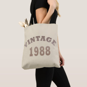 1988 geboren elegantes modernes vintage Geburtstag Tasche
