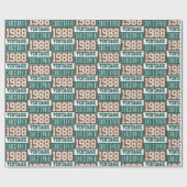 1988 geboren geschenkpapier (Flach)