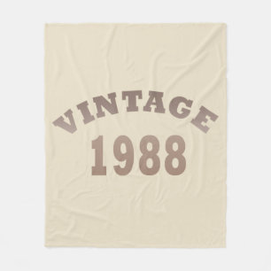 1988 geborenes elegantes modernes vintage Geburtst Fleecedecke