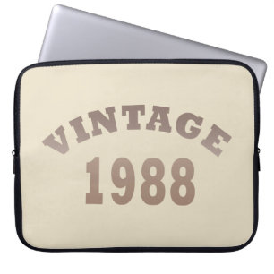 1988 geborenes elegantes modernes vintage Geburtst Laptopschutzhülle