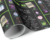 1988 Geburtstagsjahr Trivia Geschenkpapier (Rolleneckpunkt)