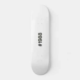 1988 Hashtag 37 Geburtstag Jahrestag Skateboard