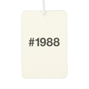 1988 Hashtag 38. Geburtstag 38 Jahre Autolufterfrischer