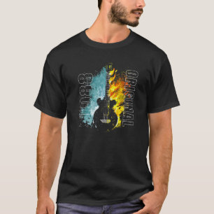 1988 Originale Lustige Bunte Retro Flammen Klassik T-Shirt