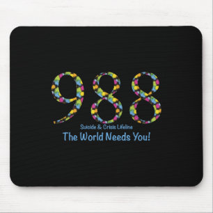 1988 Selbstmord und Krisen lebenswichtig Die Welt Mousepad