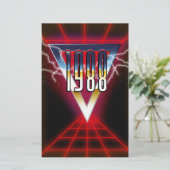 1988 Tech noir Grafik Briefpapier (Stehend Vorderseite)