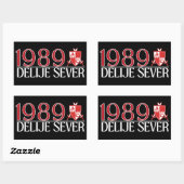 1989 Delije Sever  Rechteckiger Aufkleber (Blatt)