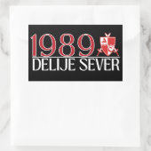 1989 Delije Sever  Rechteckiger Aufkleber (Tasche)