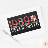 1989 Delije Sever  Rechteckiger Aufkleber (Umschlag)