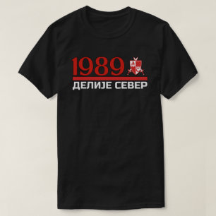 1989 Delije Sever Rot Weiß T-Shirt