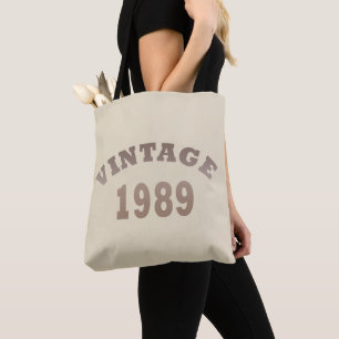 1989 geboren elegantes modernes vintage Geburtstag Tasche