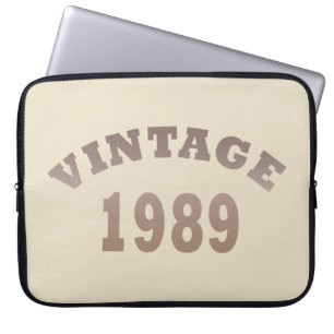 1989 geborenes elegantes modernes vintage Geburtst Laptopschutzhülle