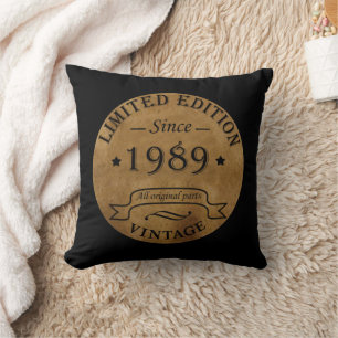 1989 Geborenes Vintage-Geburtstagsgeschenk Kissen