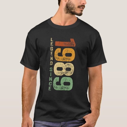 1989 Geburtsdatum seit 1989 Geschenke Geboren 1989 T-Shirt (Vorderseite)