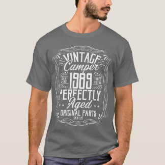 1989 Geburtstagsidee Camper Pfadfinder Camping 198 T-Shirt