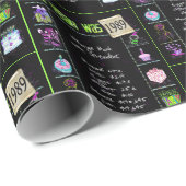 1989 Geburtstagsjahr Trivia Geschenkpapier (Rolleneckpunkt)