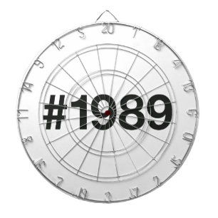 1989 Hashtag 36 Geburtstag Jahrestag Dartscheibe