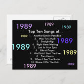 1989 Lieder Postkarte (Vorne/Hinten)
