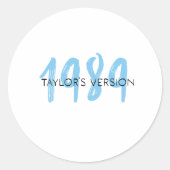 1989 RUNDER AUFKLEBER (Vorderseite)