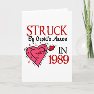 1989 von Cupids Pfeil angefahren Feiertagskarte