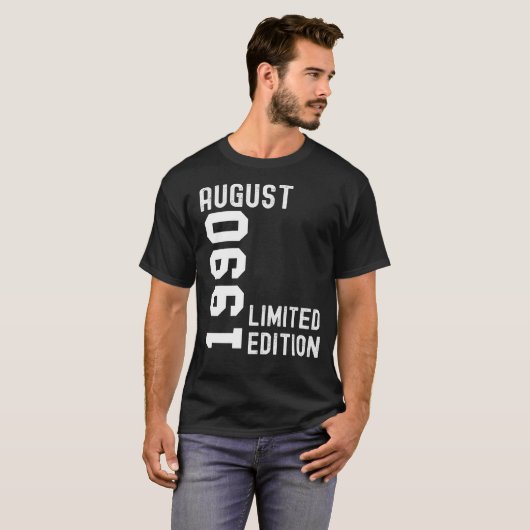 1990 August Happy Birthday Party T-Shirt (Vorne ganz)