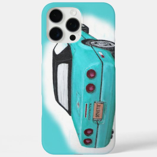 1990 Corvette Plakat Case-Mate iPhone Hülle (Rückseite)