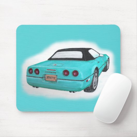 1990 Corvette Poster Mousepad (Mit Mouse)